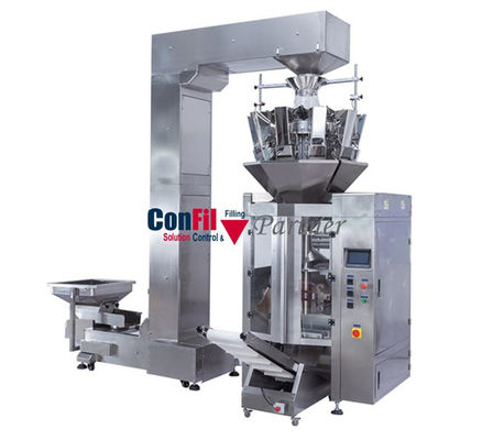 Equipamento de empacotamento principal de 10 VFFS com pesador de Multihead