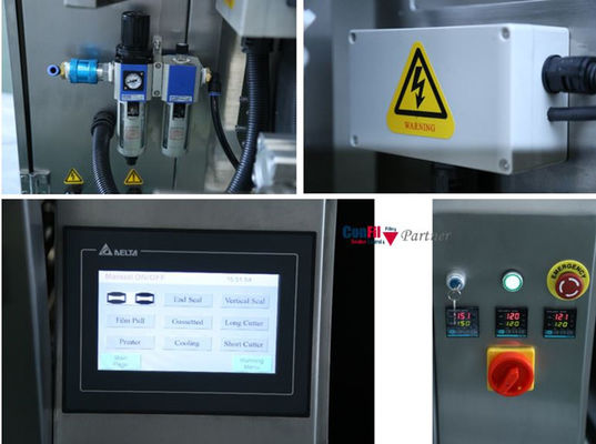 Máquina de embalagem vertical 420mm de Granulars do fluxo SS304 livre