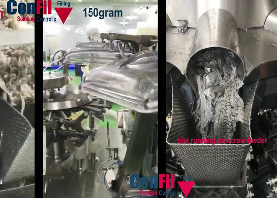 Pesador de Multihead da máquina de peso de Multihead para a máquina de enchimento impermeável da pele IP65 dos peixes do marisco