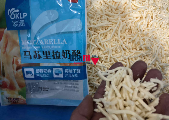 O pesador de Multihead da máquina de peso de Multihead para o queijo raspado Shredded a máquina de enchimento impermeável do queijo