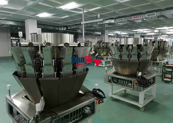 Máquina de peso Multihead de Multihead nós para a máquina de enchimento impermeável da galinha das aves domésticas Marinated