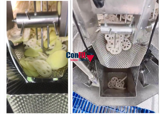 Cabeça 14 máquina vegetal do peso de 2,5 Digitas do pesador de Multihead do litro impermeável