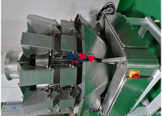 Pesador de Multihead da máquina de peso de Multihead para o rolo de mola congelado do alimento que conta a máquina de enchimento