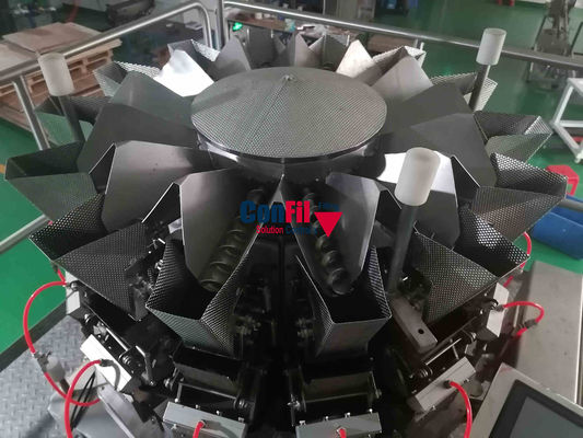 Pesador de Multihead da máquina de peso de Multihead para a máquina de enchimento personalizada glutinosa do pudim de arroz da refeição pronta