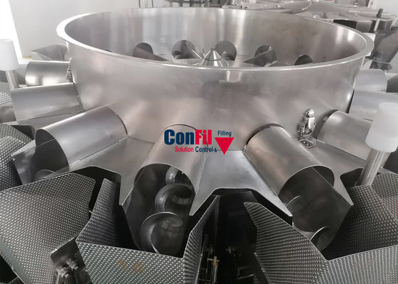 Pesador de Multihead da máquina de peso de Multihead para a máquina de enchimento posta de conserva do petisco impermeável