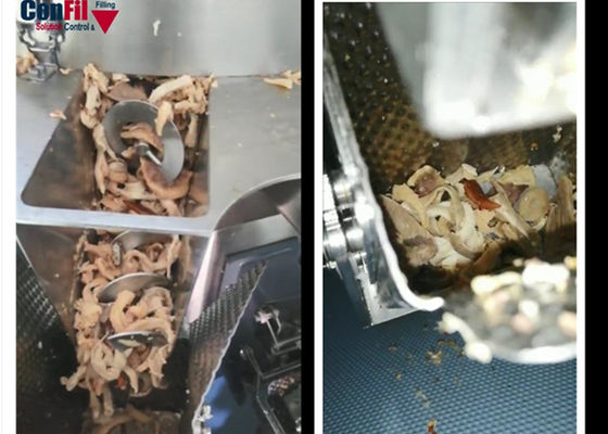 Pesador de Multihead da máquina de peso de Multihead para a máquina de enchimento dos alimentos frescos da entranhas impermeável