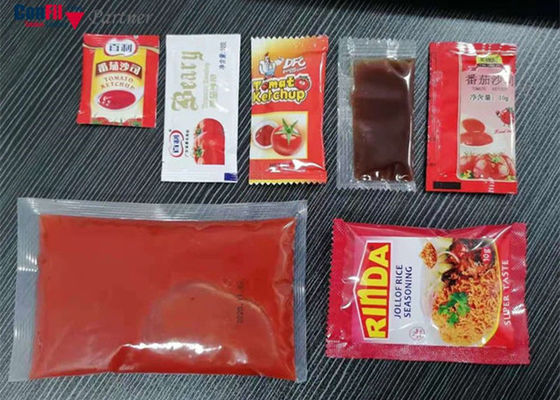 200 máquina vertical do selo da suficiência do formulário do quilograma 100bpm para o creme líquido do molho da ketchup
