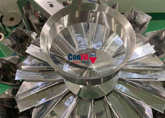 Máquina de embalagem do pesador de um Multihead de 50 gramas para a flor do cannabis em recipientes