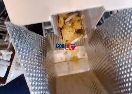 Pesador de Multihead da máquina de peso de Multihead com o alimentador de parafuso para a máquina de enchimento de Floss da carne