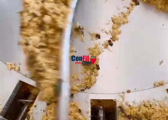 Pesador de Multihead da máquina de peso de Multihead com o alimentador de parafuso para a máquina de enchimento de Floss da carne
