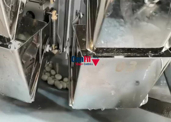 Pesador de Multihead da máquina de peso de Multihead para a máquina de enchimento impermeável do alimento frágil do ovo de codorniz