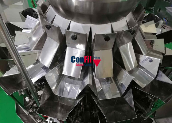 Pesador de Multihead da máquina de peso de Multihead para a máquina de enchimento impermeável dos cereais do arroz