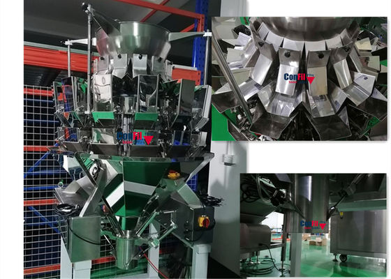 Pesador de Multihead da máquina de peso de Multihead para a máquina de enchimento impermeável dos cereais do arroz