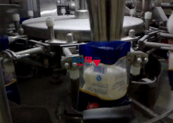 Multihead que pesa o armazenamento central do tanque de Sugar Pouch Packing Machine With