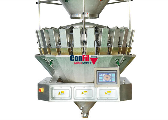 Pesador de Multihead da máquina de peso de Multihead para a máquina de enchimento dobro do pesador da bola do chocolate dos doces