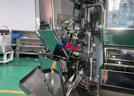 Pesador automático de superfície lustrado de SUS304 Multihead com aleta dobro