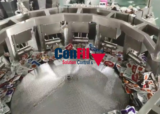 pesador da máquina de embalagem 14Head do malote do alimento 750kg para contar o malote