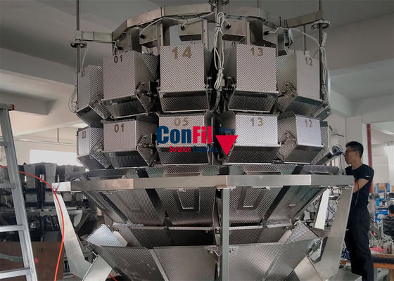 Pesador de Multihead da máquina de peso de Multihead para contar malotes ou a descarga seca do excesso de peso do alimento