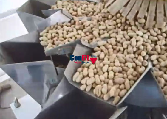 Máquina de embalagem principal do pesador de 10 Multihead para amendoins das sementes de flor de Sun