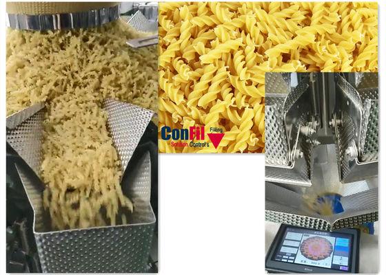 Máquina de embalagem do saco do alimento de Multihead para o sistema da embalagem do fluxo livre VFFS de Rotini da massa