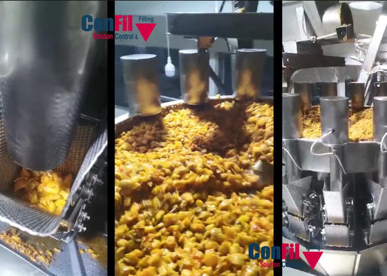 A máquina de empacotamento giratória do vácuo do CE para salmouras pôs de conserva frutos dos vegetais