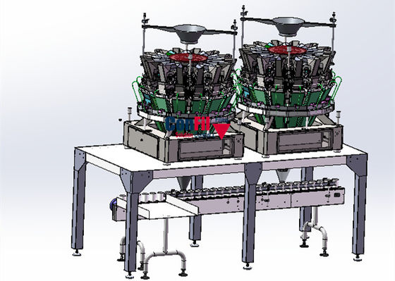 Máquina de empacotamento do malote do premade de um Multihead de 1000 gramas para encher a refeição pronta