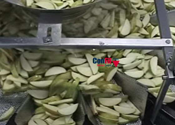 Máquina de peso impermeável de Multihead para as fatias 2000gram de Apple