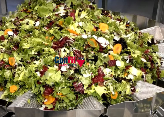 Pesador de Multihead da máquina de peso de Multihead para o pesador vegetal do enchimento da salada de Shap da folha da alface
