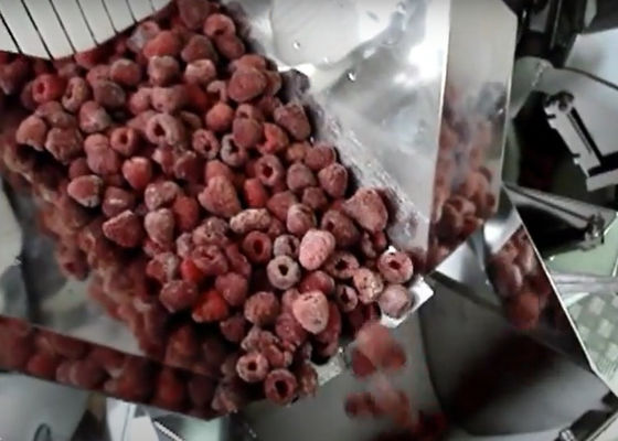 máquina de peso de 450kg Multihead para a máquina de enchimento congelada morango do fruto de IQF