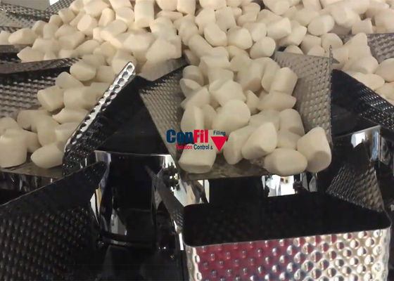 O pesador de Multihead da máquina de peso de Multihead para a máquina de Filliing do marshmallow dos doces Waterproofed