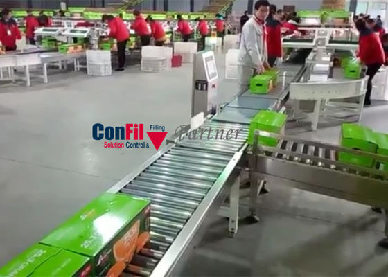 50 partes/minuto 30 quilogramas verificam a máquina do pesador para ver se há caixas de caixas
